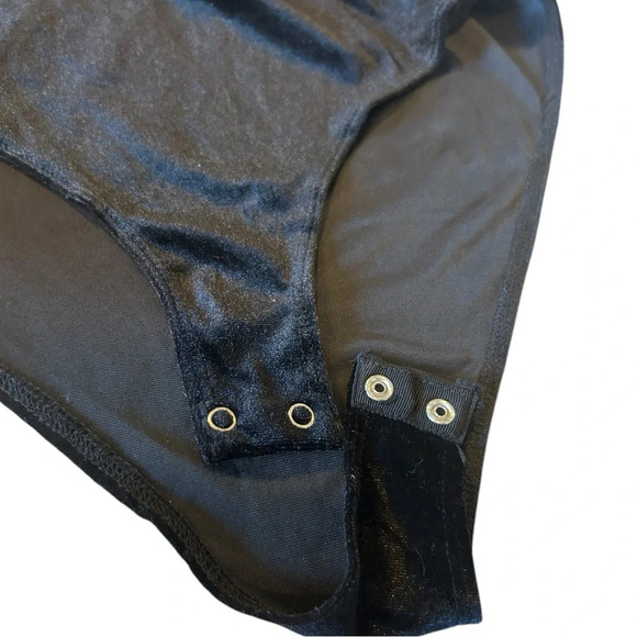 Velvet Strapless Bodysuit with Rhinestone Fringe Vegas Western Cowgirl Plus Size - Picture 7 of 12